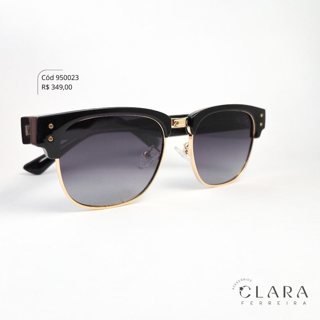 Óculos Solar WAYFARER PRETO - INSPIRAÇÃO RAY-BAN - Lente Anti-impacto Polarizada - CZ4199P-C1