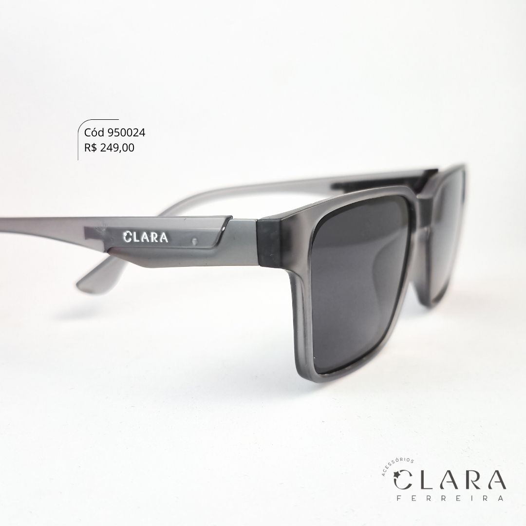 Óculos Solar QUADRADO FUMÊ - INSPIRAÇÃO RAY-BAN - Lente Anti-impacto Polarizada - BK2008-C4