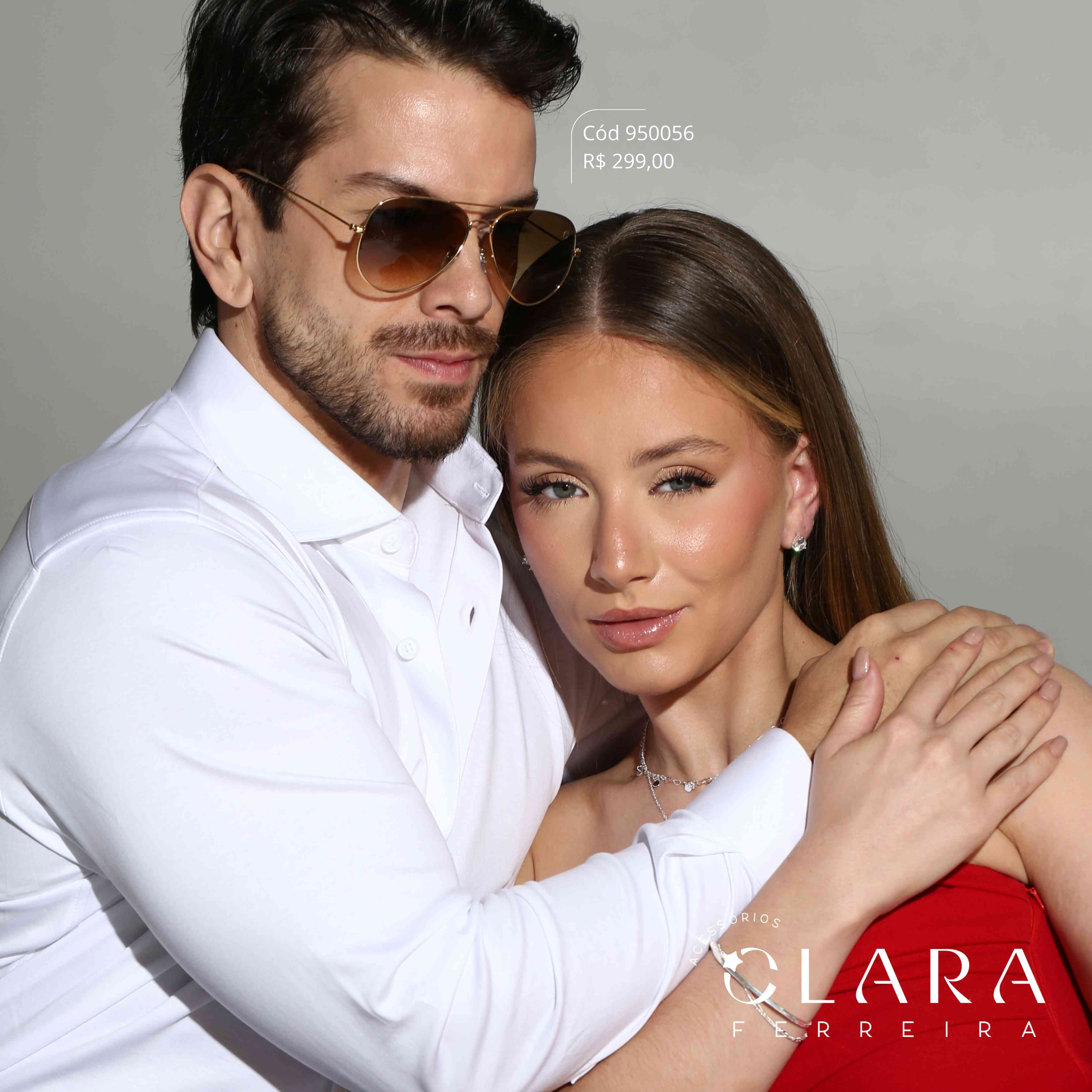 Óculos Solar AVIADOR - INSPIRAÇÃO RAY-BAN - Lente Cristal - SL8393-C2