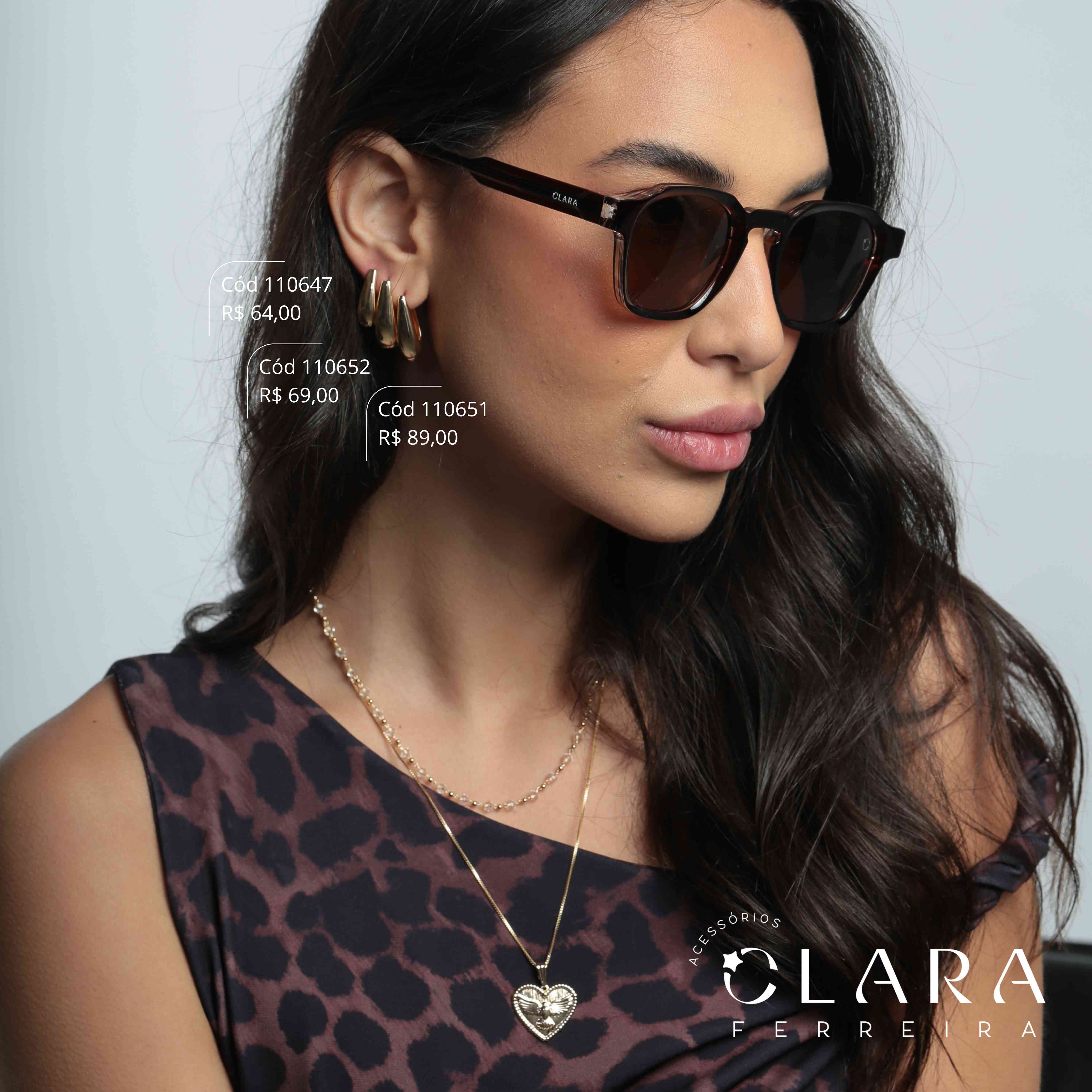 Óculos Solar WAYFARER MARROM - INSPIRAÇÃO RAY-BAN - Lente Anti-impacto Polarizada - BK1001-C8