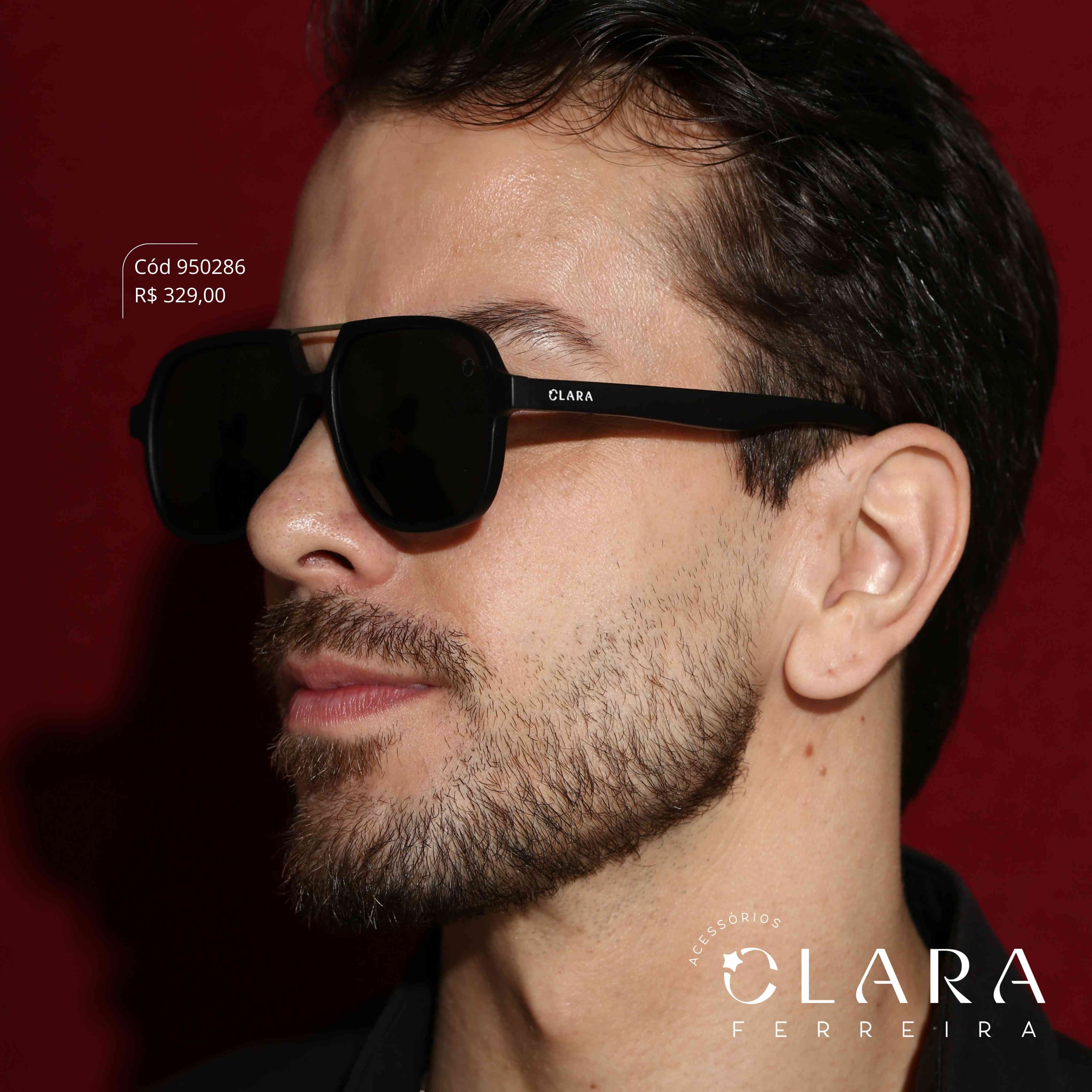 Óculos Solar AVIADOR PRETO - INSPIRAÇÃO RAY-BAN - Lente  - RM406-C1