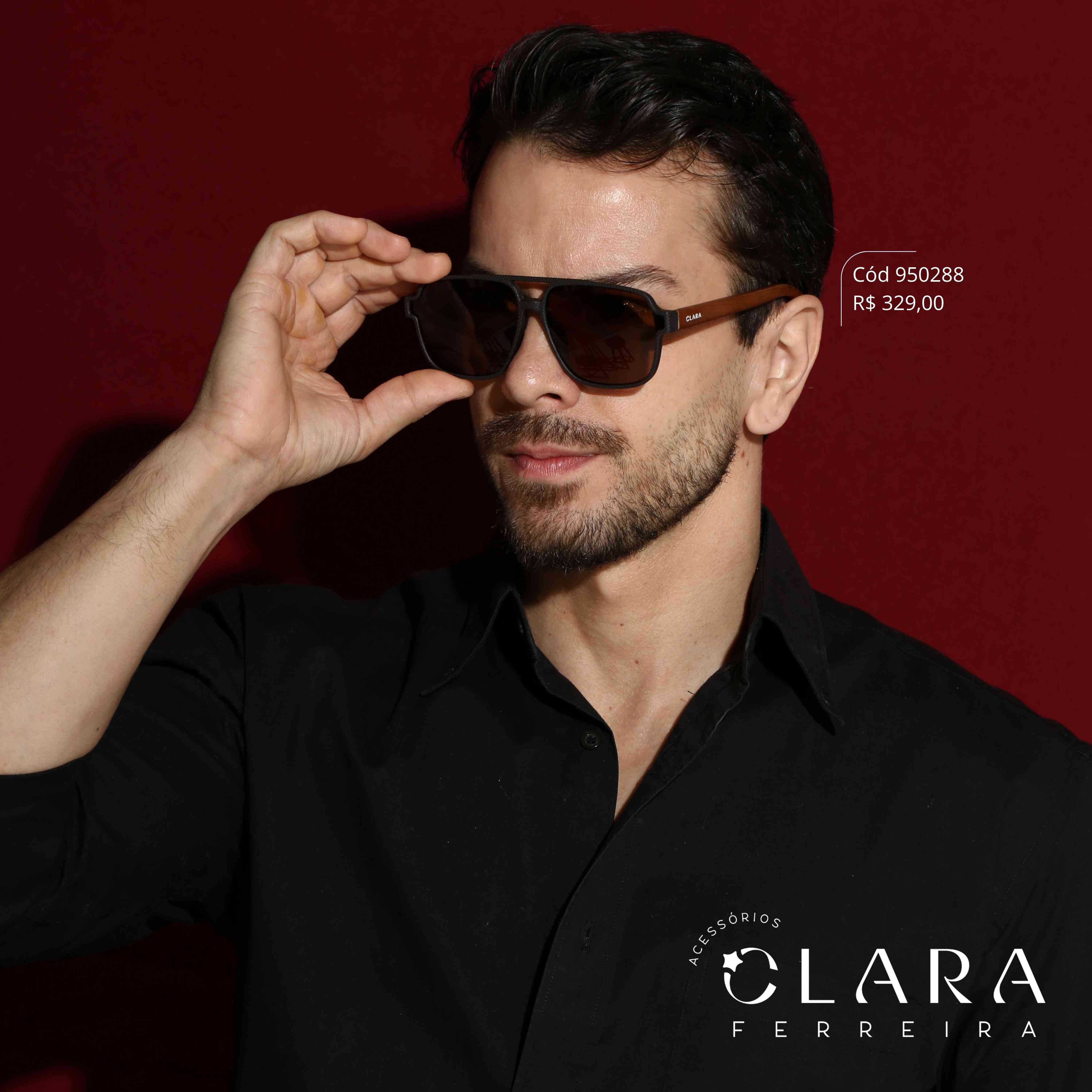 Óculos Solar AVIADOR MARROM - INSPIRAÇÃO RAY-BAN - Lente  - RM408-C5