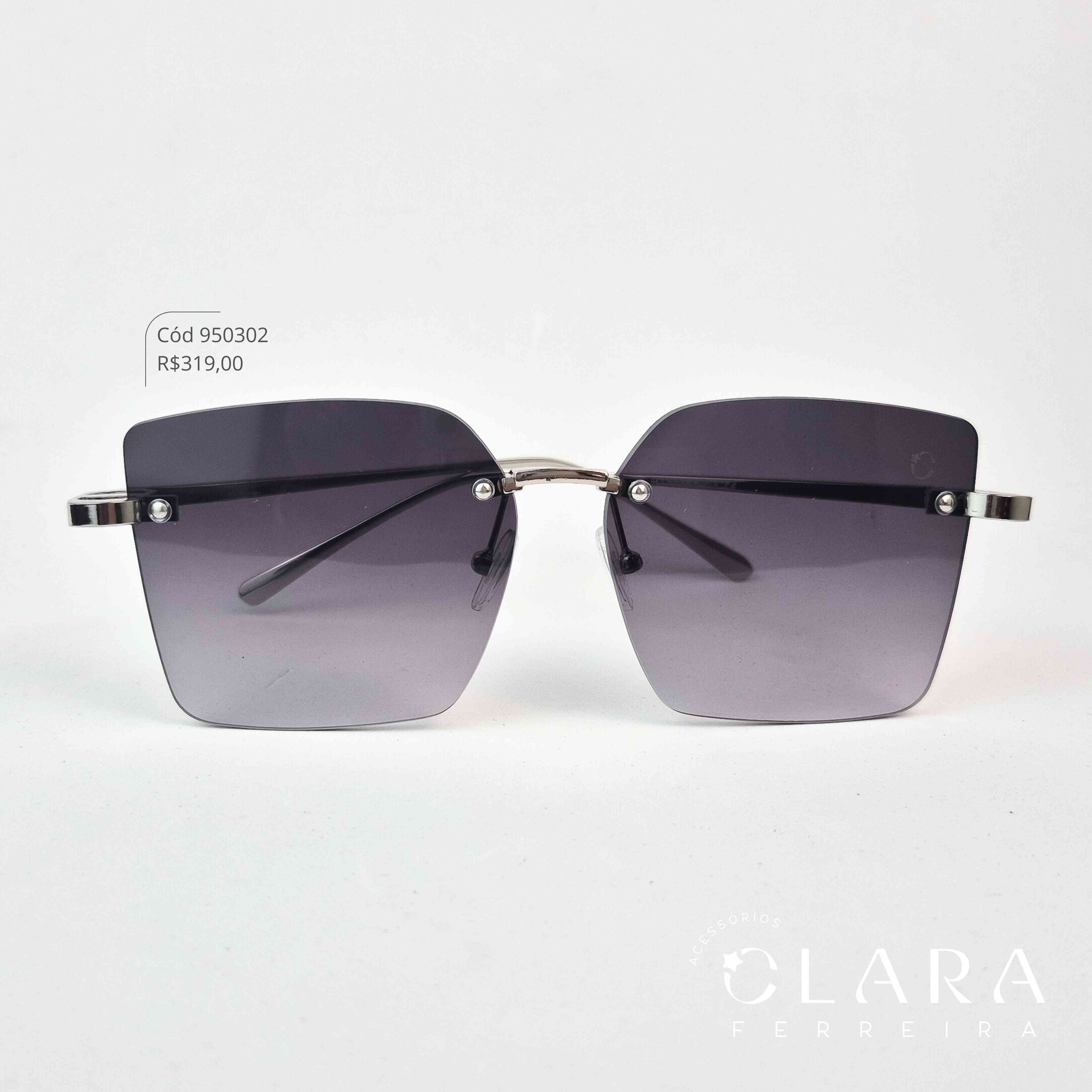 Óculos Solar RETRO ARMAÇÃO EM METAL - INSPIRAÇÃO LOUIS VUITTON - Lente Resina - HT12363-C3