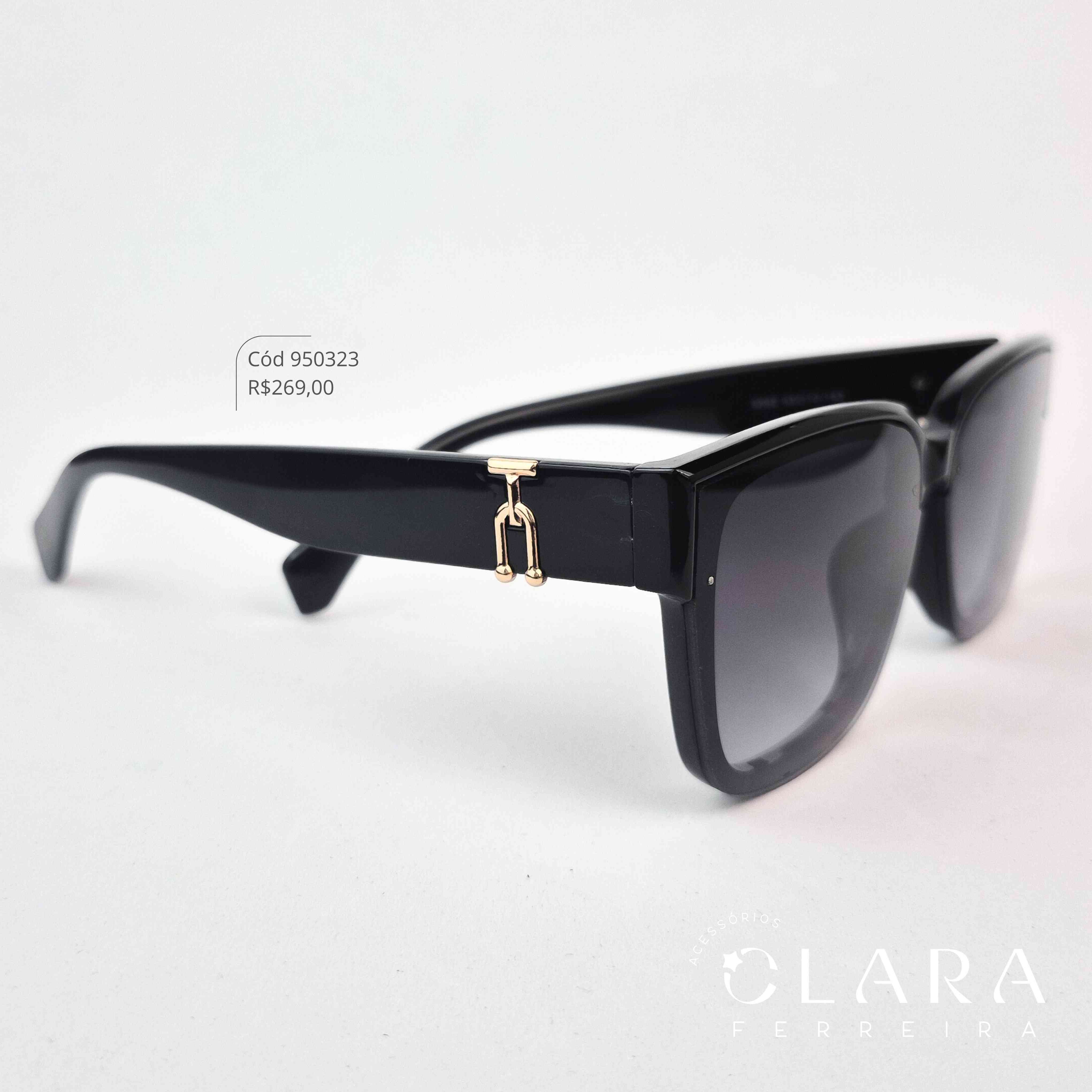Óculos Solar GATINHO PRETO - INSPIRAÇÃO TIFFANY - Lente  - 9352-PRETO SÓMUDA A LENTE