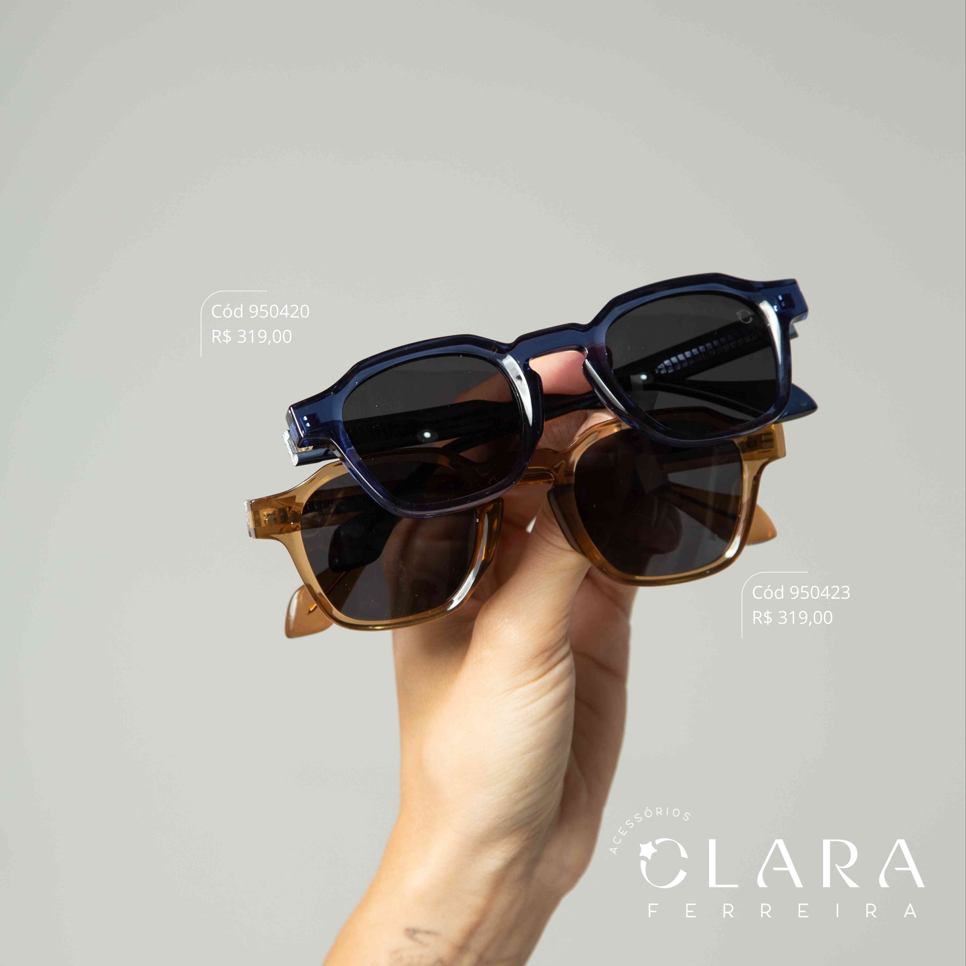 Óculos Solar WAYFARER AZUL - INSPIRAÇÃO RAY-BAN - Lente Anti-impacto Polarizada - BK1001-C7