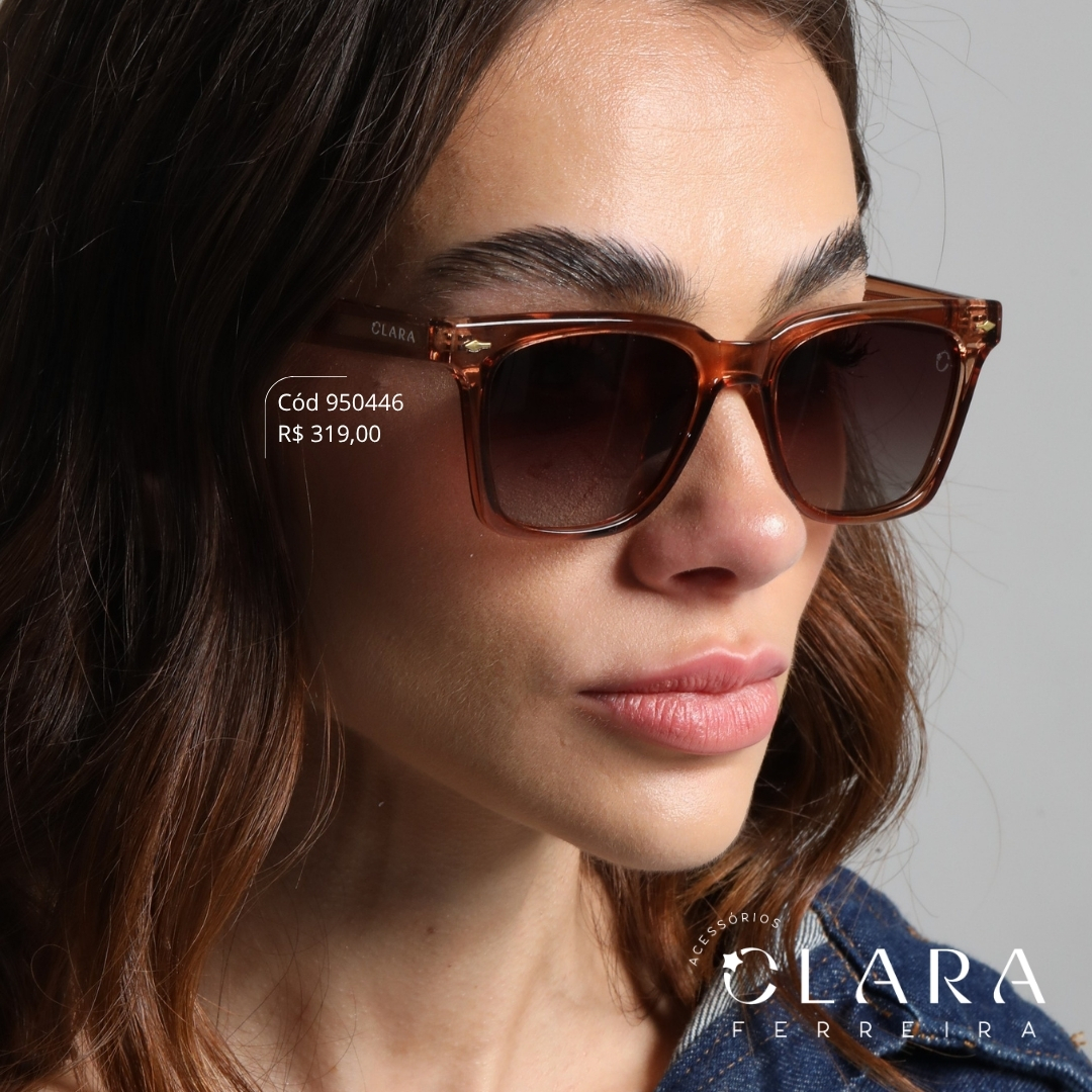 Óculos Solar WAYFARER FUMÊ - INSPIRAÇÃO RAY-BAN - Lente Anti-impacto Polarizada - 82209-C5