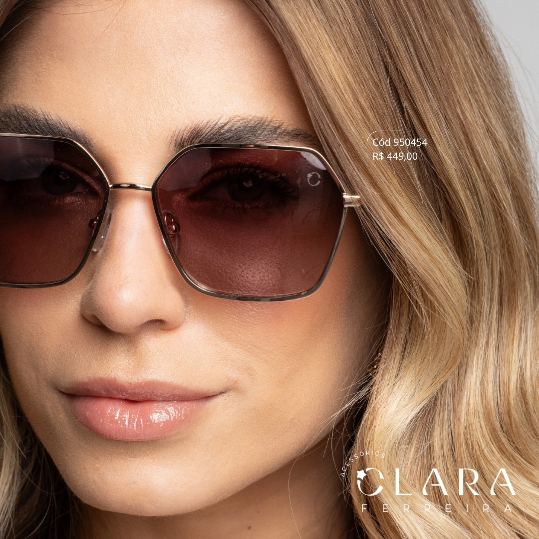 Óculos Solar REDONDO ARMAÇÃO EM METAL - INSPIRAÇÃO RAY-BAN - Lente - BL6116P-C3