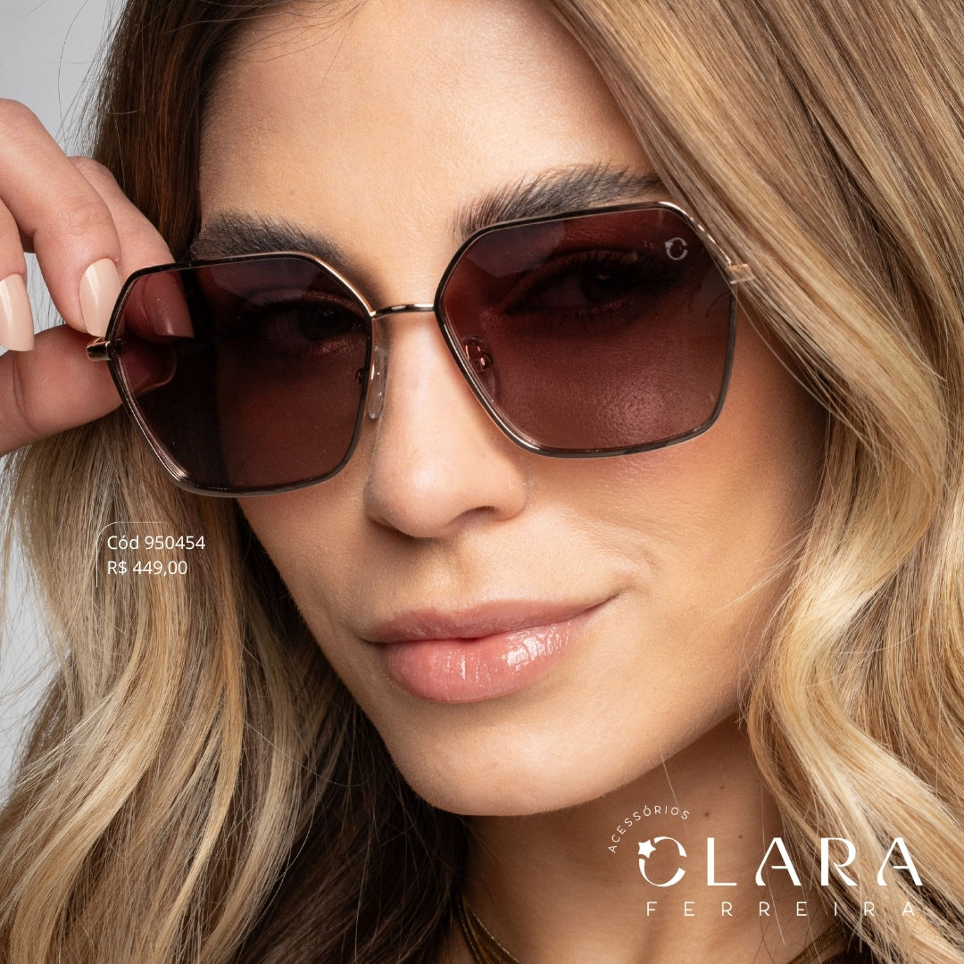 Óculos Solar REDONDO ARMAÇÃO EM METAL - INSPIRAÇÃO RAY-BAN - Lente - BL6116P-C3