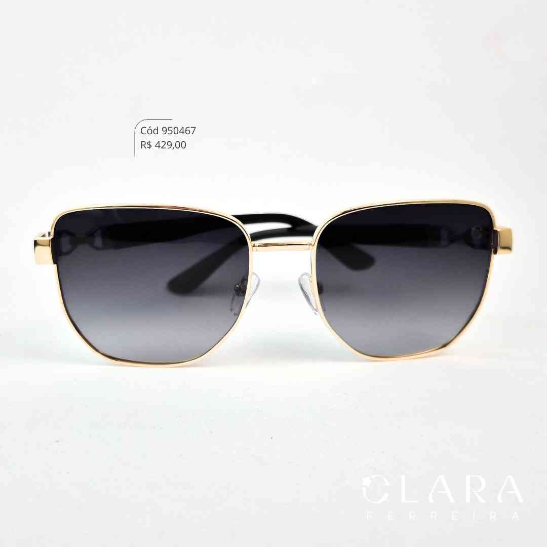 Óculos Solar QUADRADO ARMAÇÃO EM METAL - INSPIRAÇÃO TIFFANY - Lente Anti-impacto Polarizada - BL6121-C1