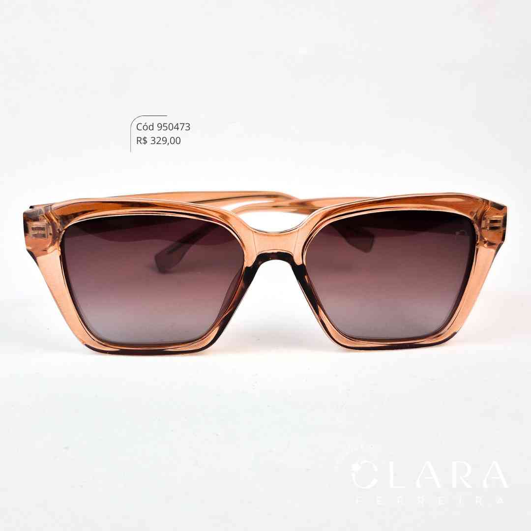 Óculos Solar QUADRADO FUMÊ - INSPIRAÇÃO RAY-BAN - Lente Anti-impacto Polarizada - 82215-C3