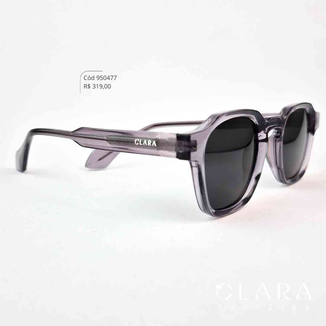 Óculos Solar REDONDO FUMÊ - INSPIRAÇÃO RAY-BAN - Lente Anti-impacto Polarizada - BK1001-C5