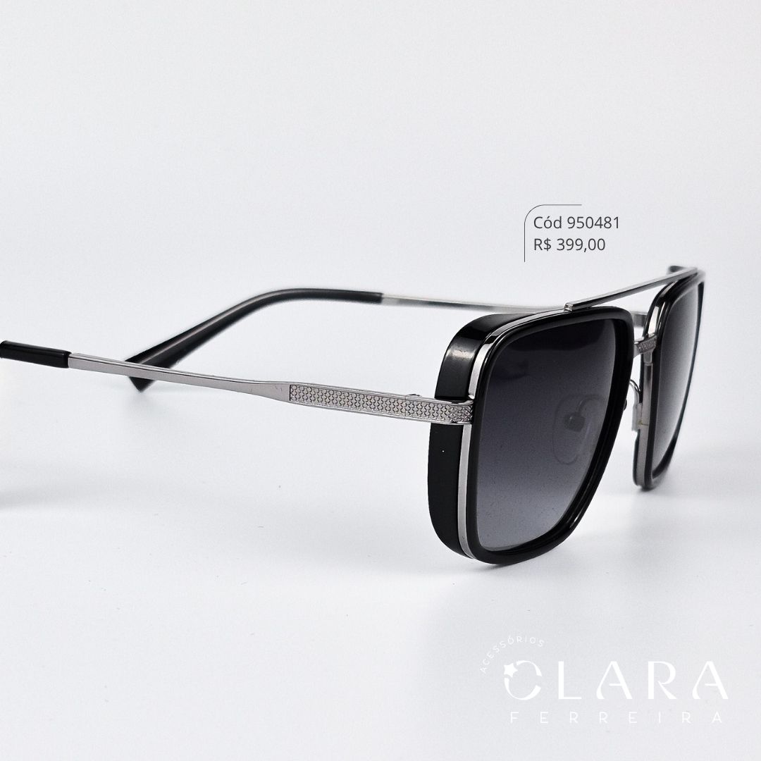 Óculos Solar AVIADOR ARMAÇÃO EM METAL - INSPIRAÇÃO RAY-BAN - Lente Anti-impacto Polarizada - MT8610-10-P55-C32