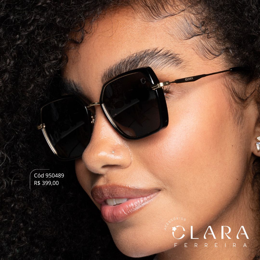 Óculos Solar REDONDO PRETO - INSPIRAÇÃO RAY-BAN - Lente Anti-impacto Polarizada - MP9235-C1