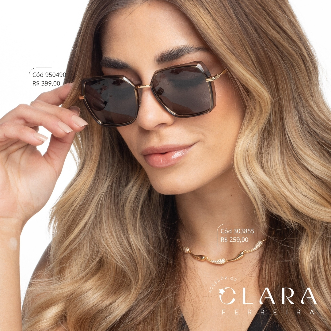 Óculos Solar REDONDO FUMÊ - INSPIRAÇÃO RAY-BAN - Lente Anti-impacto Polarizada - MP9235-C1