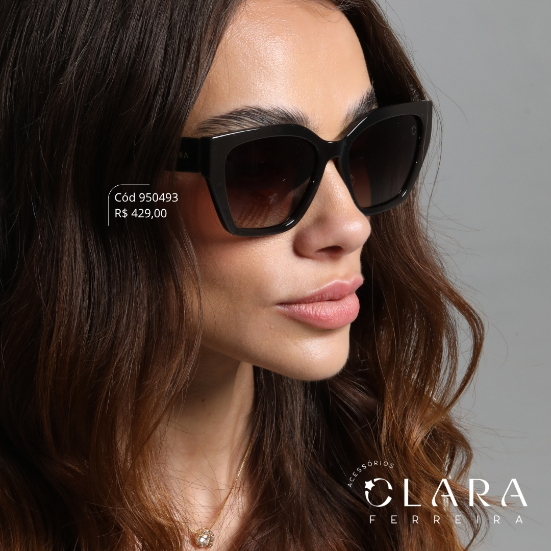Óculos Solar QUADRADO MARROM - INSPIRAÇÃO GUCCI - Lente - M3011P -C3