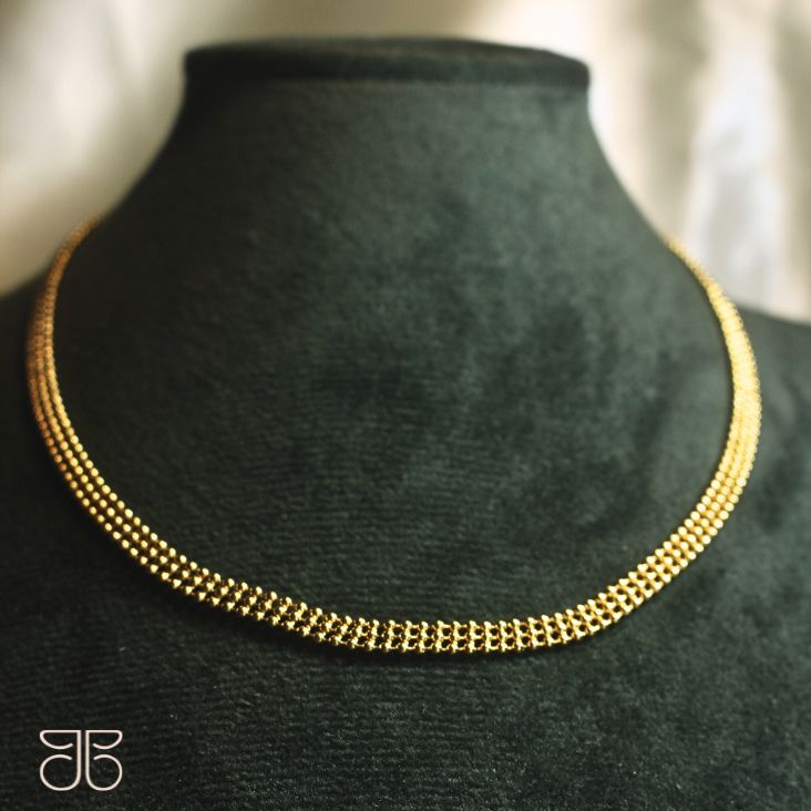 CHOKER BOLINHA 3 FILETES