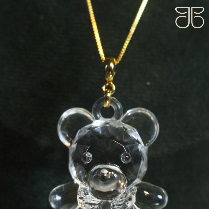 GARGANTILHA URSO CRISTAL