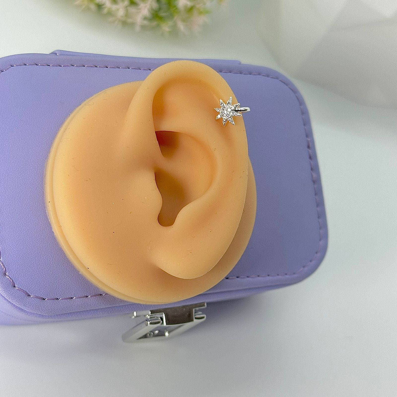 PIERCING FAKE ESTRELA CADENTE CRAVEJADO PFP1680