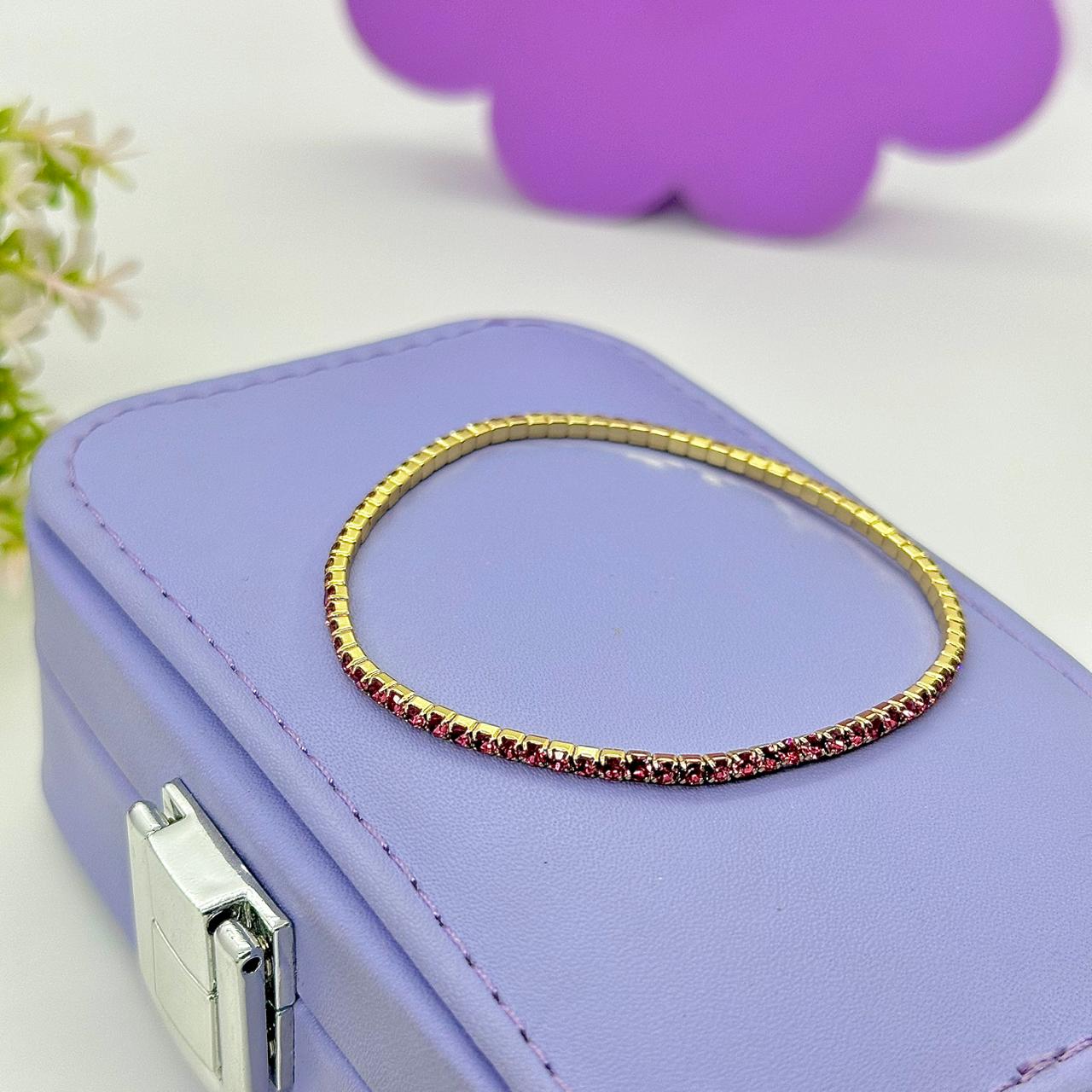 PULSEIRA STRASS PINK PP1717