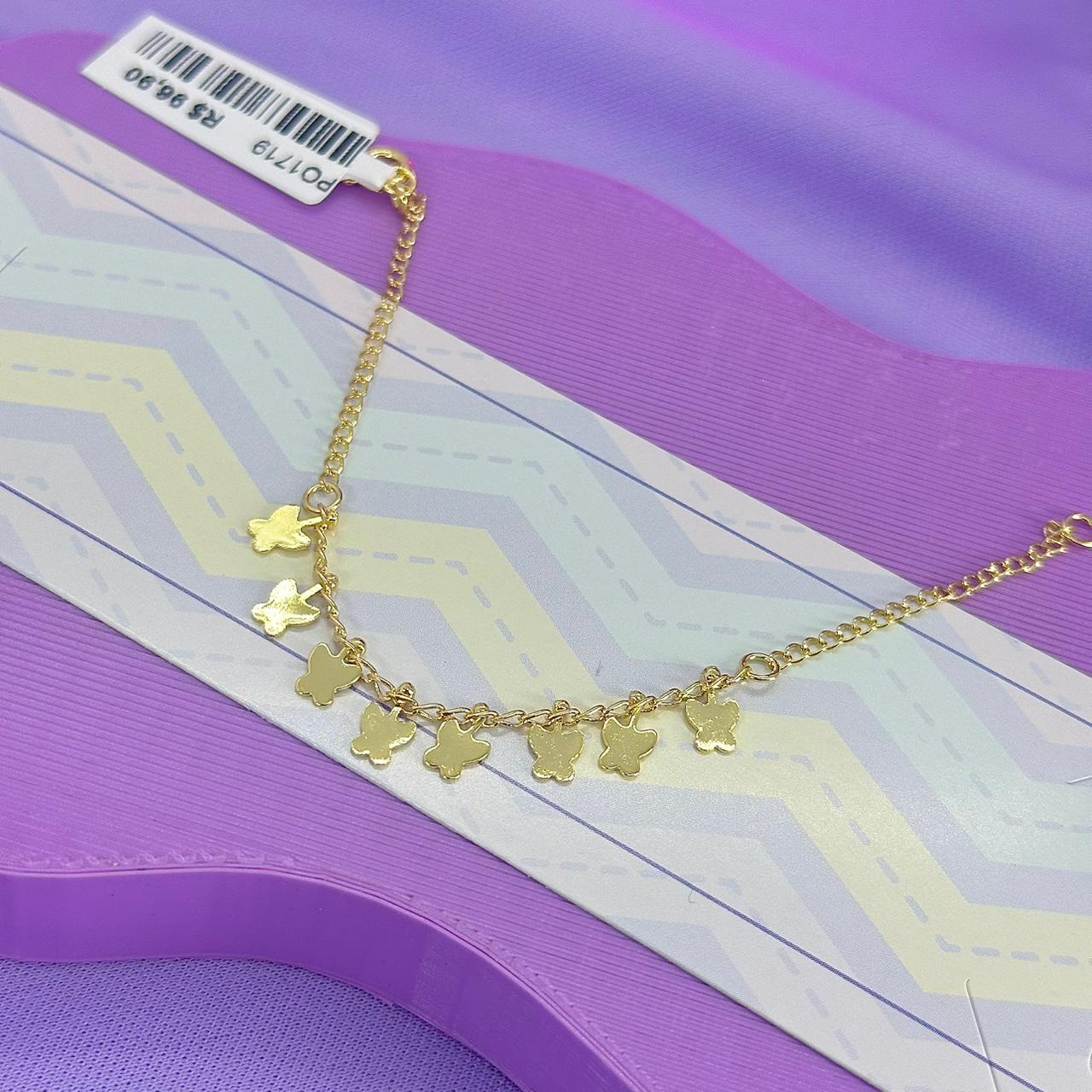 PULSEIRA INFANTIL BORBOLETINHAS PO1719