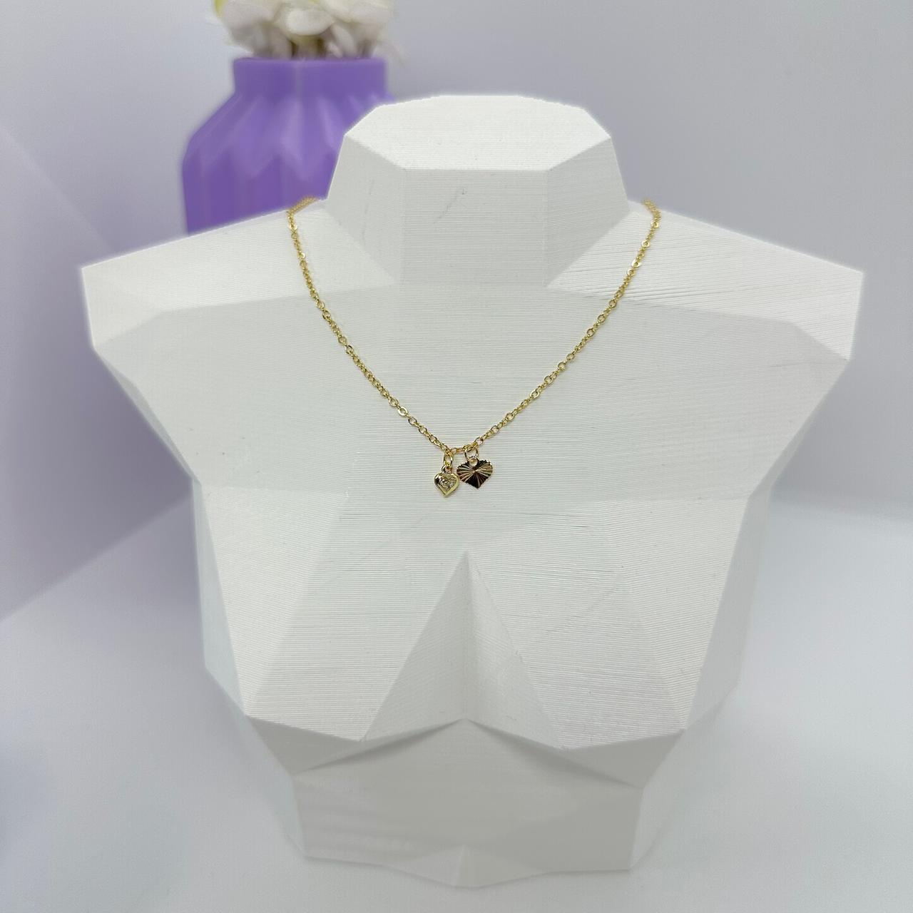 CHOKER MINI CORAÇAO E PONTO DE LUZ  CO1784