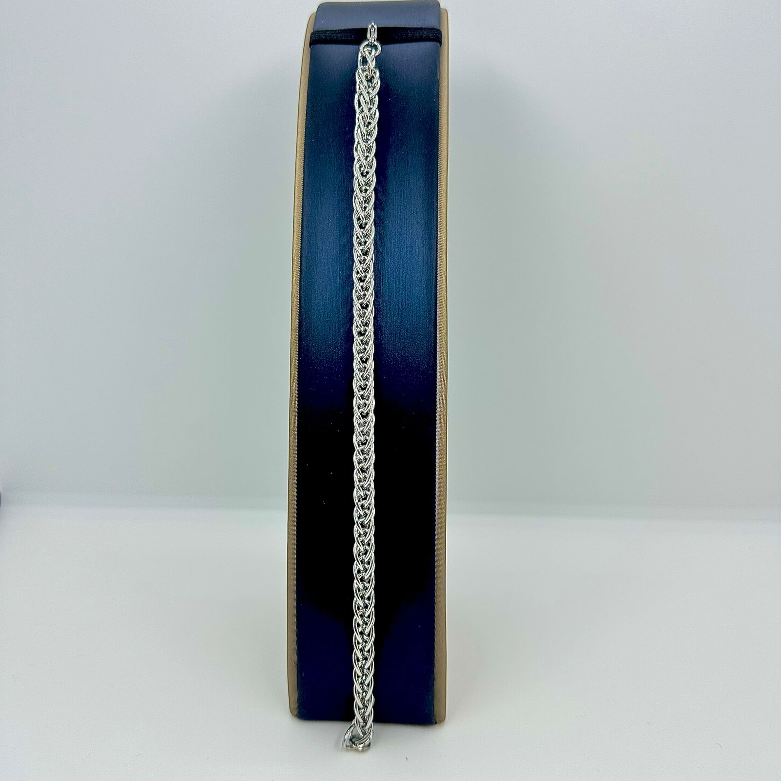 PULSEIRA ELOS ENTRELAÇADOS DUPLO 6MM AÇO 316L PS1879