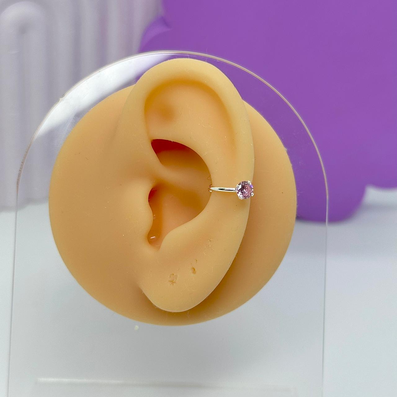 PIERCING FAKE FIO PEDRA PINK PFP1954
