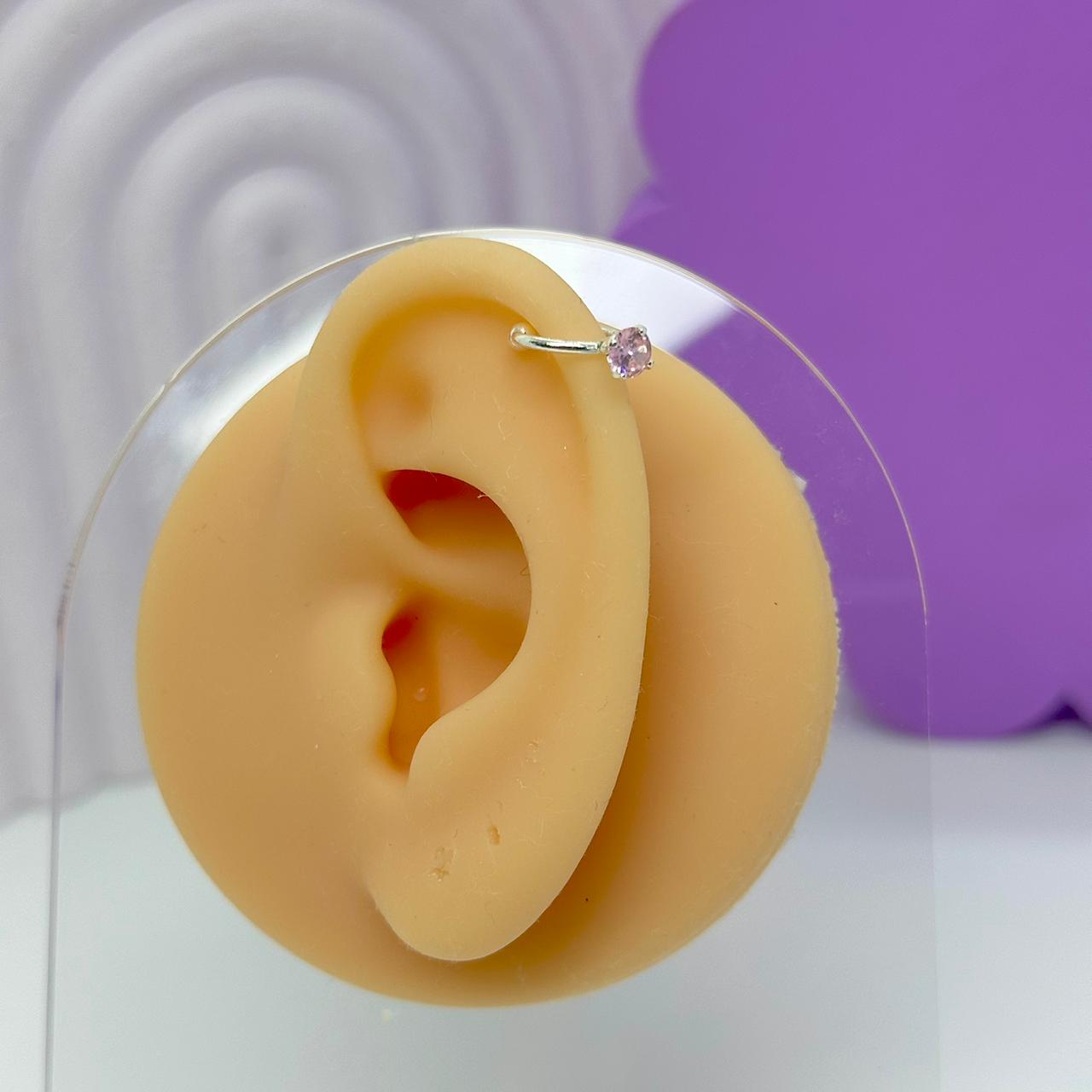PIERCING FAKE FIO PEDRA PINK PFP1954
