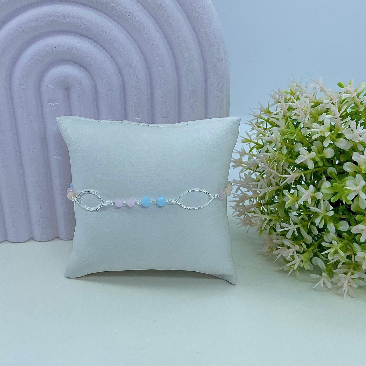 PULSEIRA PEDRINHAS COLORS E LOSANGOS PP2592