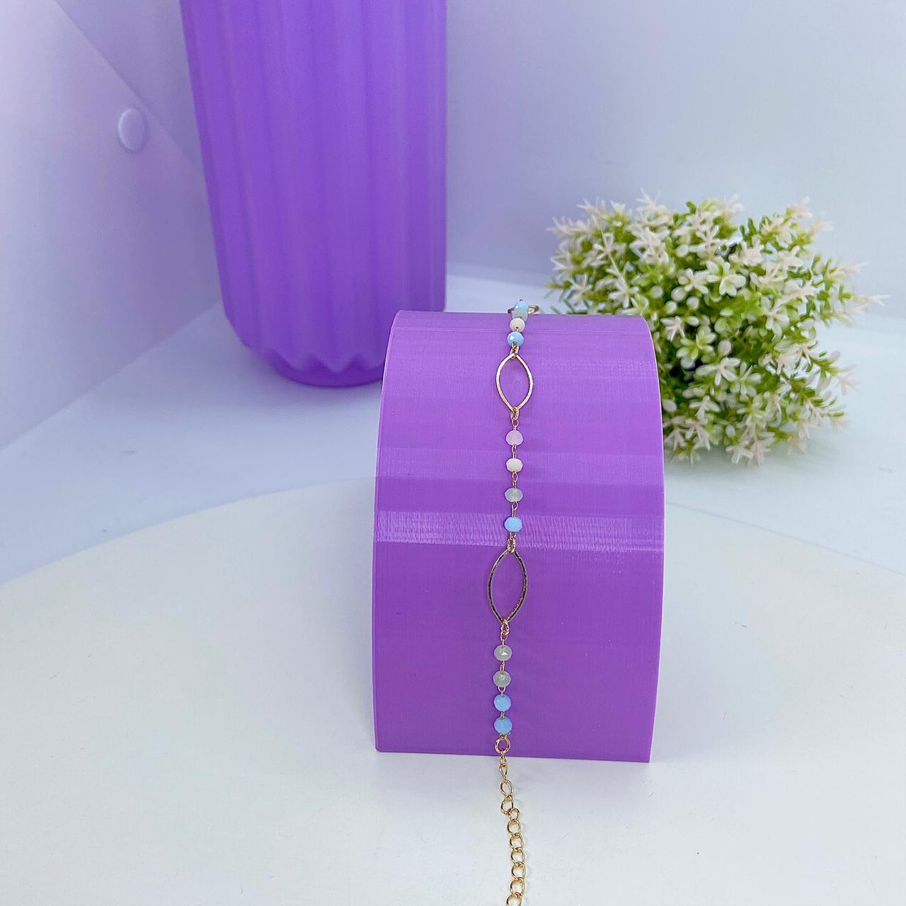 PULSEIRA PEDRINHAS COLORS E LOSANGOS PO2602