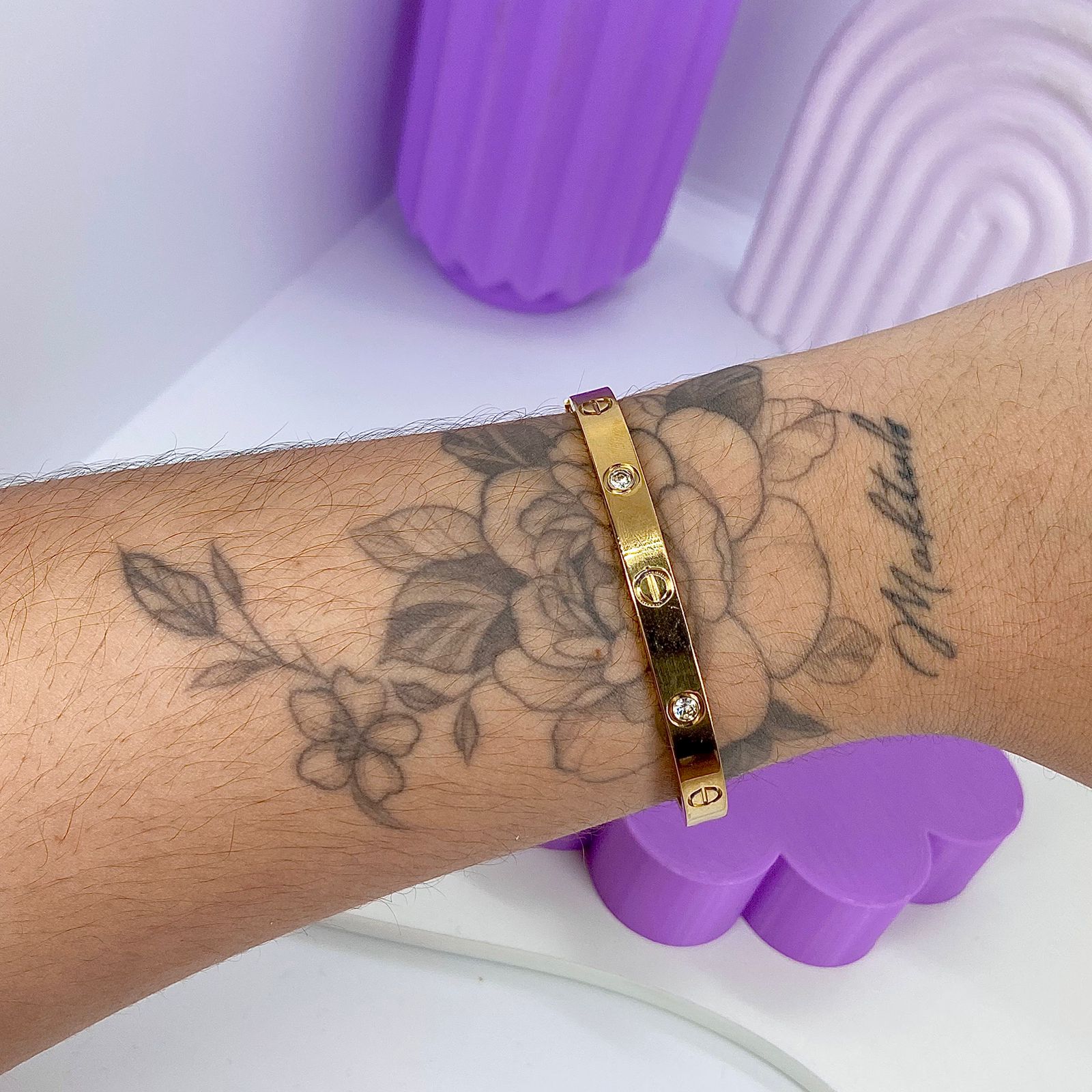 BRACELETE INSPIRAÇÃO CARTIER STEEL 316L PSO2638