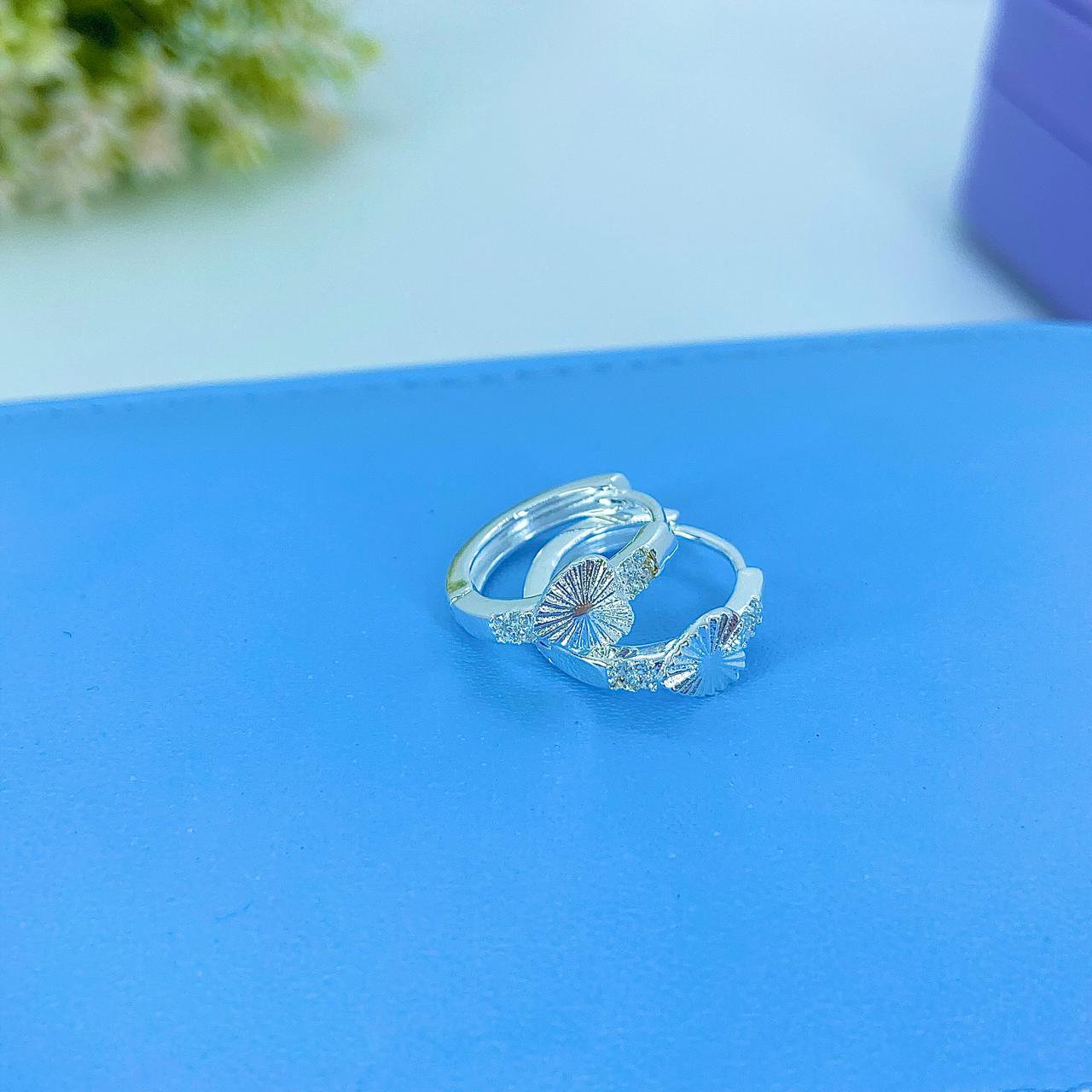 ARGOLA CLICK COM MINI CORAÇÃO E MINI ZIRCÔNIAS BP2764