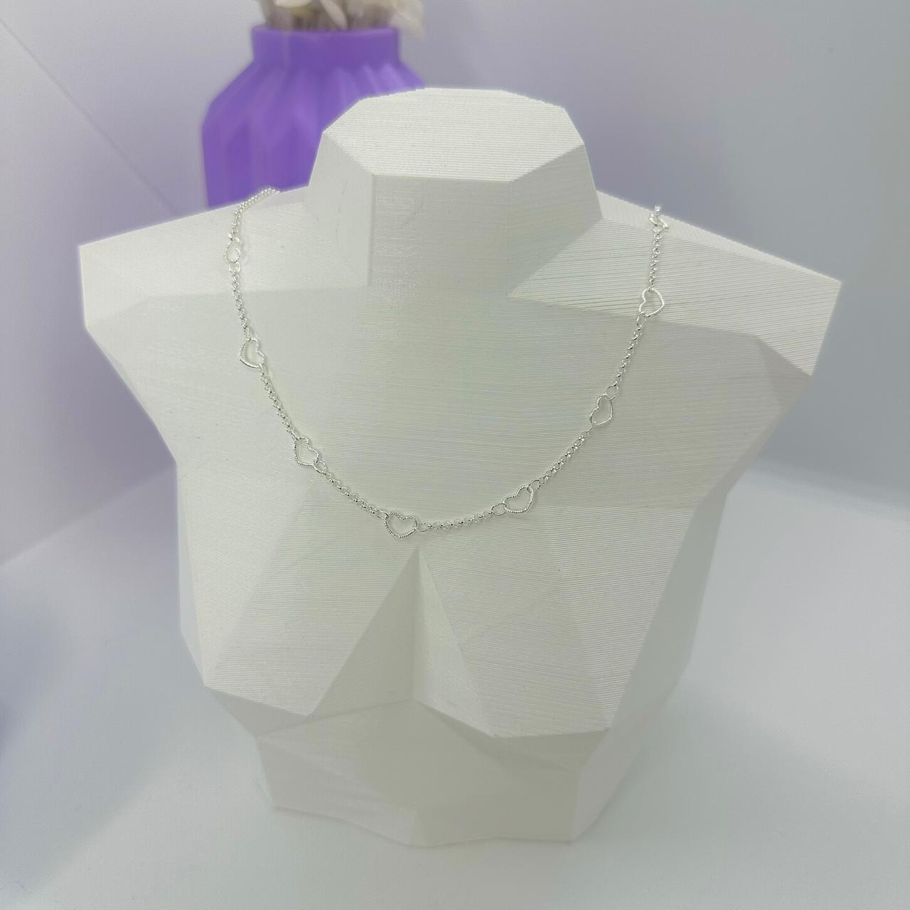 CHOKER CORAÇÕES ENROLADINHOS CP2049