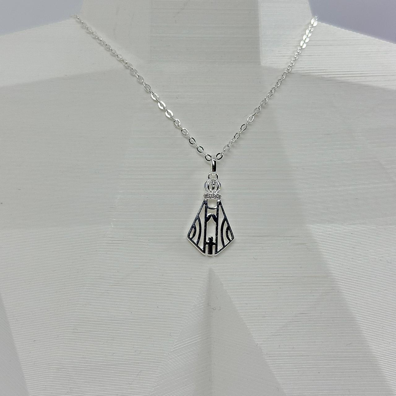 COLAR NOSSA SENHORA VAZADA COM ZIRCONIAS CP2114