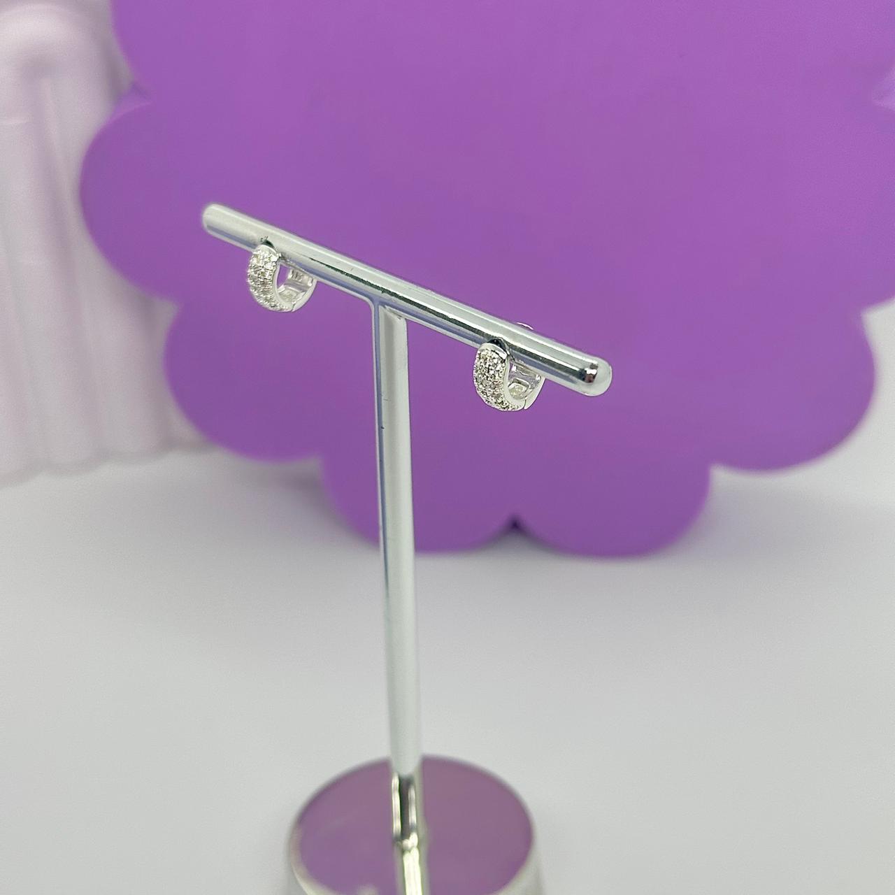 ARGOLA CLICK PEQUENA 3 FILEIRAS CRAVEJADAS BP2234