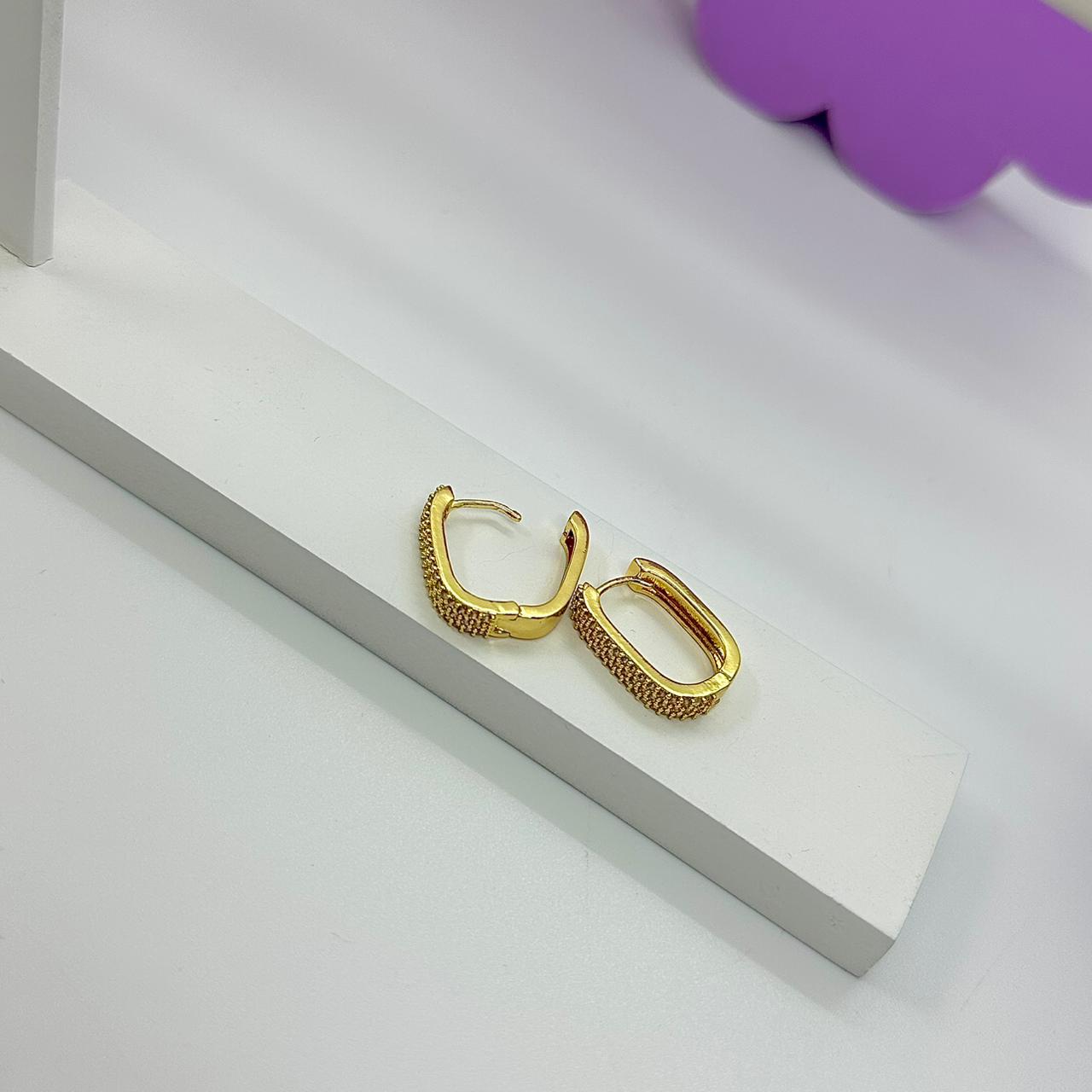 ARGOLA CLICK OVAL 3 FILEIRAS CRAVEJADAS BO2266