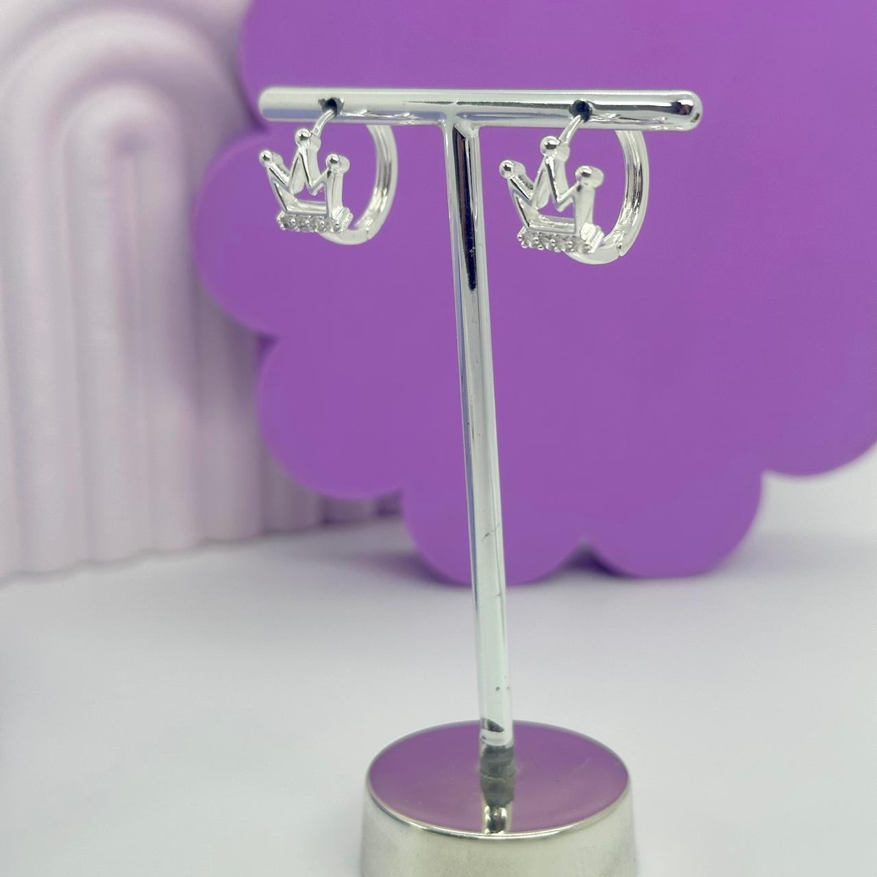 ARGOLA CLICK COROA CRAVEJADA BP2317