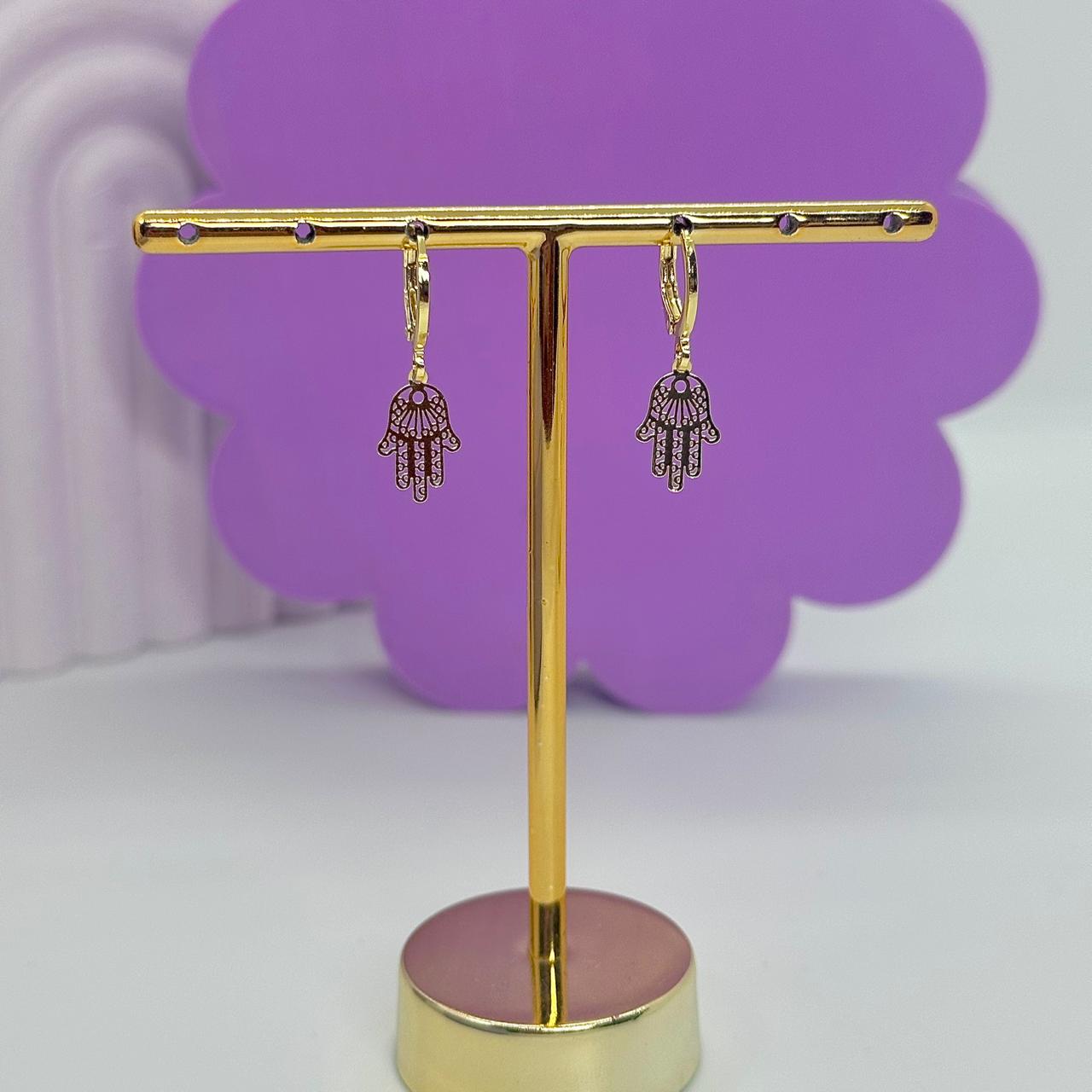 ARGOLA CLICK MÃO DE FÁTIMA CORTE 3D BO2344