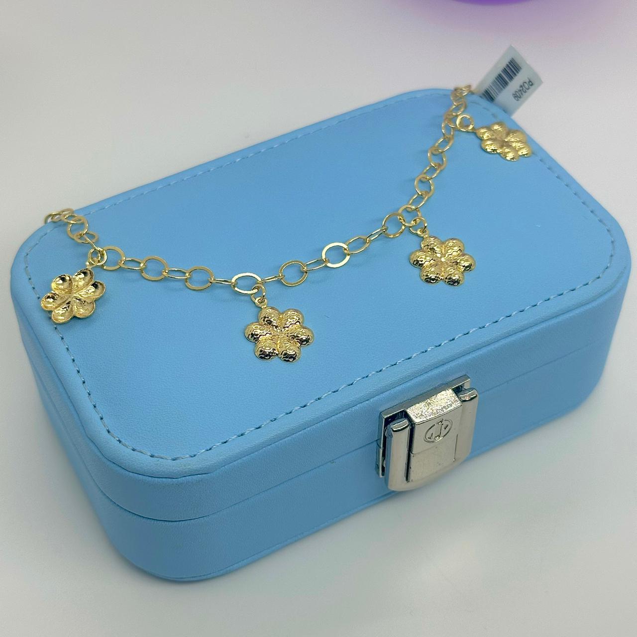 PULSEIRA ELOS COM FLORES PENDURADAS PO2409