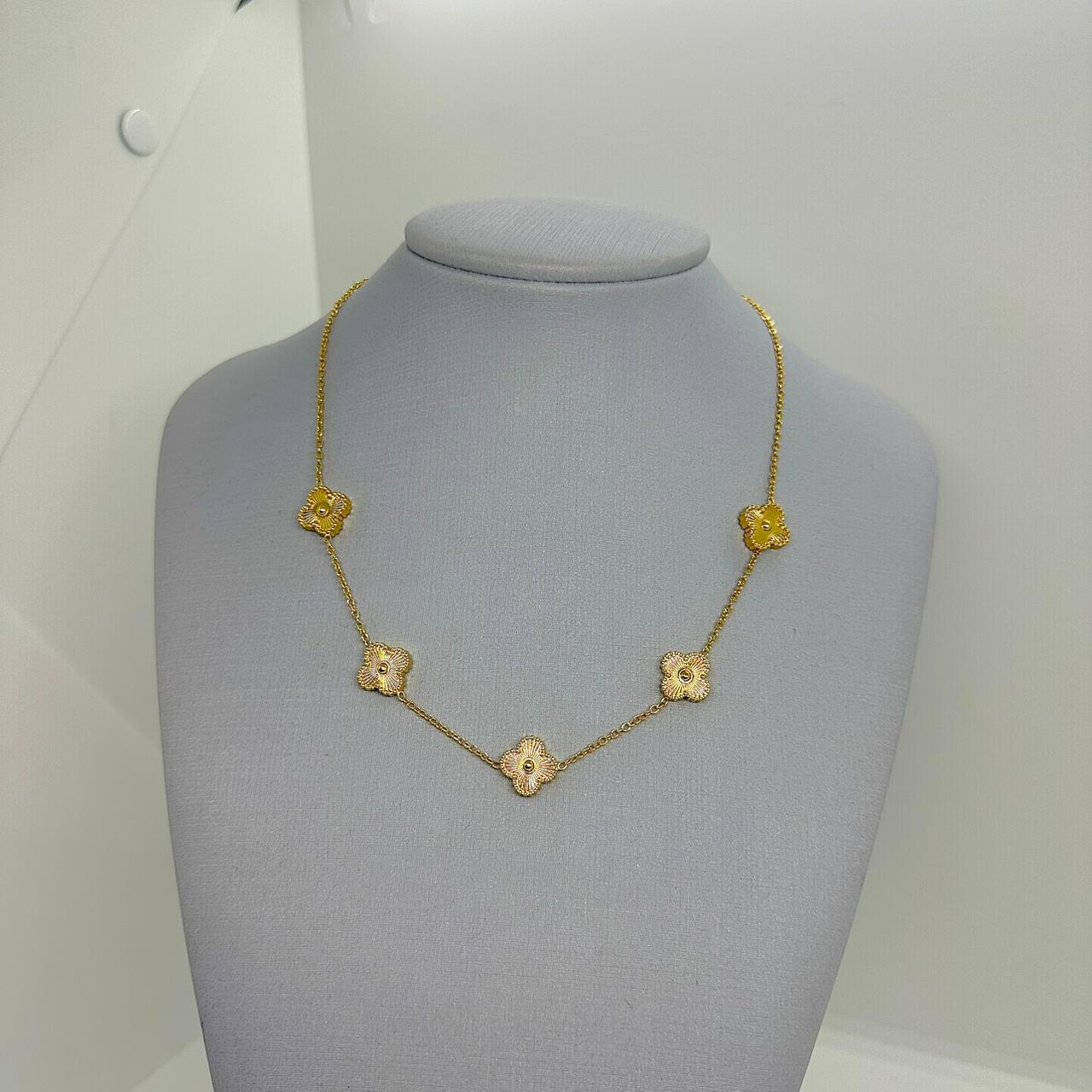 COLAR RÉPLICA VAN CLEEF AÇO 316L CS2225