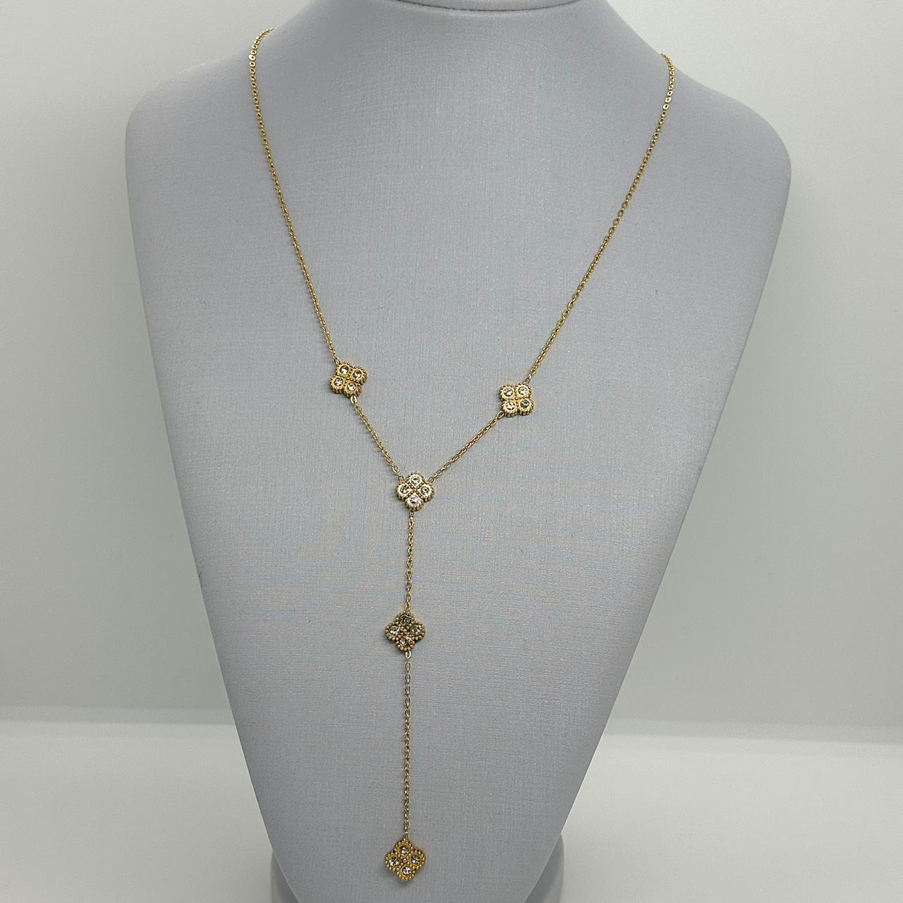 COLAR GRAVATINHA RÉPLICA VAN CLEEF AÇO 316L CS2445