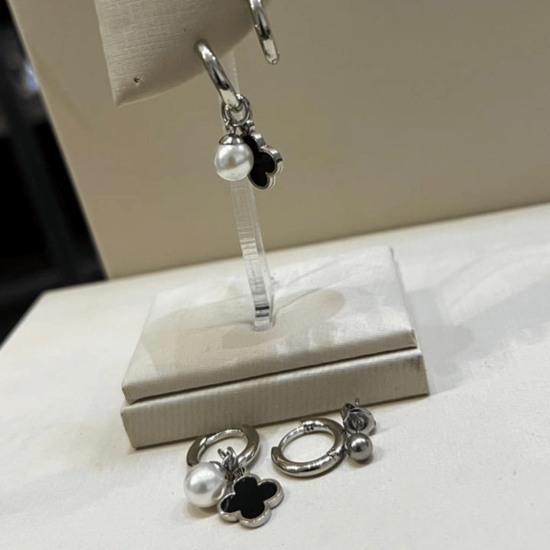 Trio de Argolas - Aço Inox com banho de Ouro
