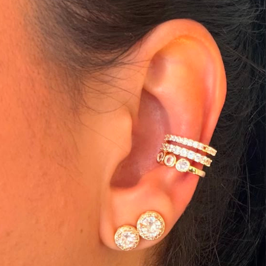 Piercing Fake 03aros cravejados