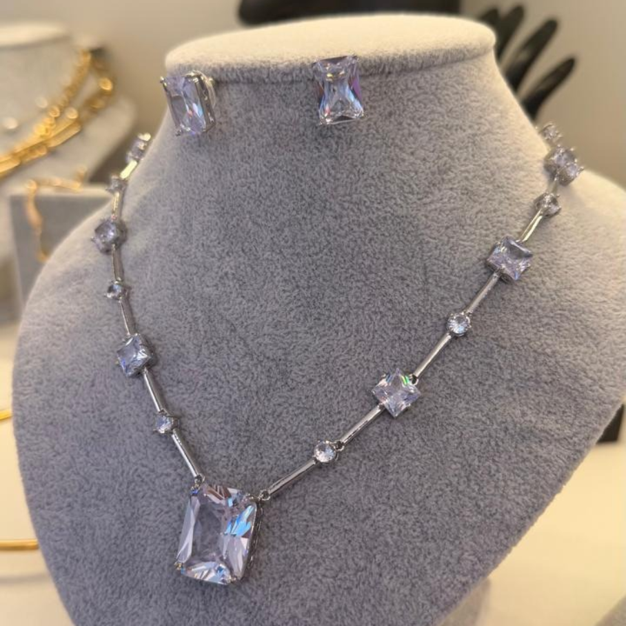 Conjunto de Zirconia Retangular
