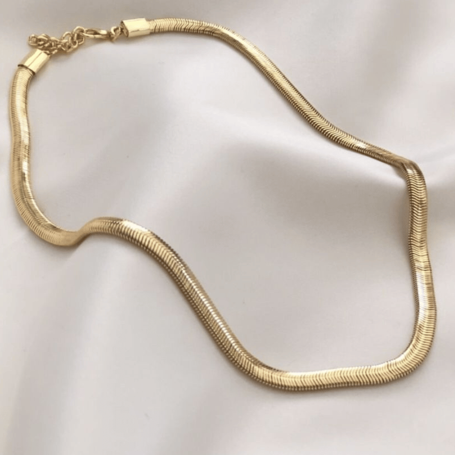 Colar Snake 60cm 6mm - Aço com Banho