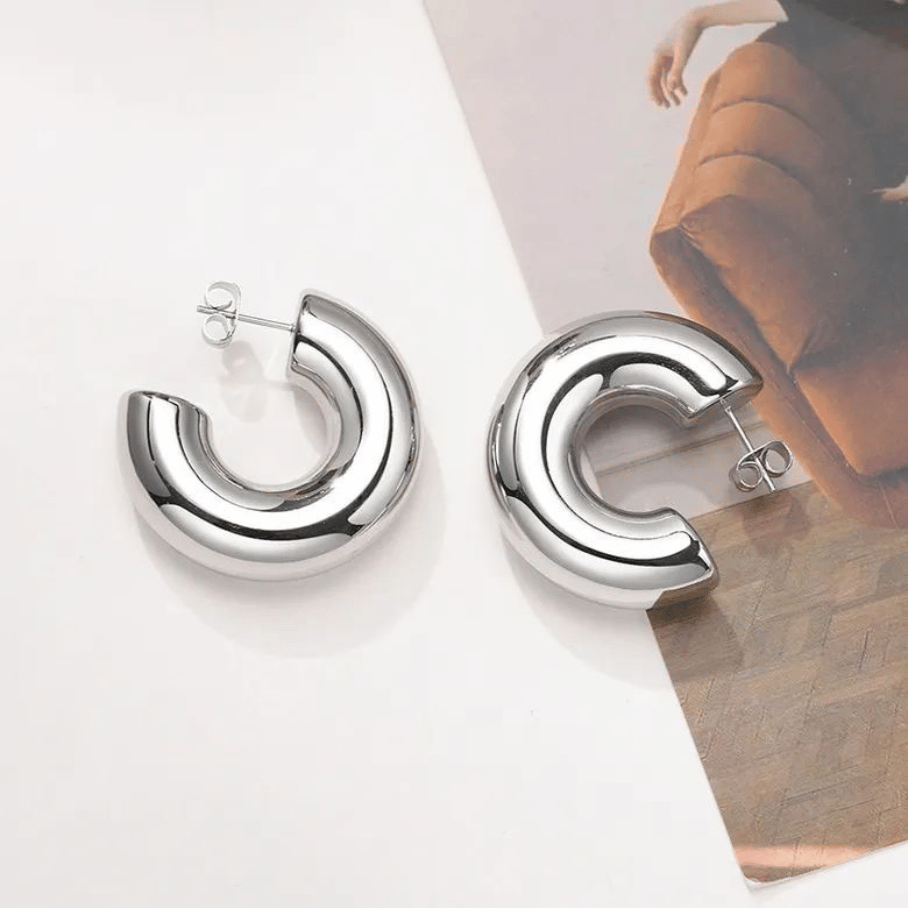 Brinco Tubolar 39mm - Aço Inox