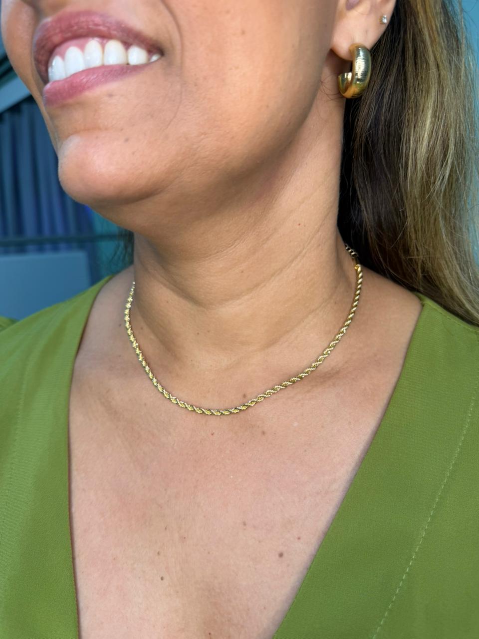 Choker Fio Baiano  - Banhado a Ouro 18k
